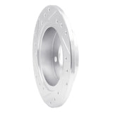 R1 Concepts 1991-1998 Saturn SC Rear Right Drilled & Slotted Silver Brake Rotor by R1 Concepts 631-53000R