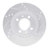 R1 Concepts 1991-2002 Saturn SL Front Left Drilled & Slotted Silver Brake Rotor by R1 Concepts 631-53001L