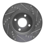 Dynamic Friction 2003-2010 Chevrolet Cobalt Front Left Drilled & Slotted Silver Brake Rotor by Dynamic Friction Company 631-53002L