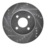 Dynamic Friction 2003-2010 Chevrolet Cobalt Front Left Drilled & Slotted Silver Brake Rotor by Dynamic Friction Company 631-53002L