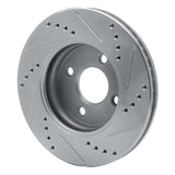 Dynamic Friction 2003-2010 Chevrolet Cobalt Front Left Drilled & Slotted Silver Brake Rotor by Dynamic Friction Company 631-53002L