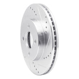 Dynamic Friction 2003-2010 Chevrolet Cobalt Front Right Drilled & Slotted Silver Brake Rotor by Dynamic Friction Company 631-53002R
