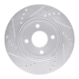 Dynamic Friction 2003-2010 Chevrolet Cobalt Front Right Drilled & Slotted Silver Brake Rotor by Dynamic Friction Company 631-53002R