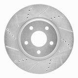 Dynamic Friction 2004-2012 Chevrolet Malibu Front Left Drilled & Slotted Silver Brake Rotor by Dynamic Friction Company 631-53003L