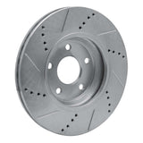 Dynamic Friction 2004-2012 Chevrolet Cobalt Front Right Drilled & Slotted Silver Brake Rotor by Dynamic Friction Company 631-53003R