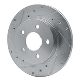Dynamic Friction 2004-2012 Chevrolet HHR Rear Left Drilled & Slotted Silver Brake Rotor by Dynamic Friction Company 631-53004L
