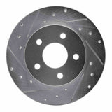 Dynamic Friction 2004-2012 Chevrolet HHR Rear Left Drilled & Slotted Silver Brake Rotor by Dynamic Friction Company 631-53004L