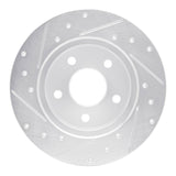 Dynamic Friction 2004-2012 Chevrolet HHR Rear Right Drilled & Slotted Silver Brake Rotor by Dynamic Friction Company 631-53004R