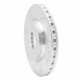 Dynamic Friction 2006-2010 Pontiac Solstice Front Left Drilled & Slotted Silver Brake Rotor by Dynamic Friction Company 631-53005L