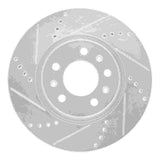 Dynamic Friction 2006-2010 Pontiac Solstice Front Left Drilled & Slotted Silver Brake Rotor by Dynamic Friction Company 631-53005L