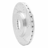Dynamic Friction 2006-2010 Pontiac Solstice Front Right Drilled & Slotted Silver Brake Rotor by Dynamic Friction Company 631-53005R
