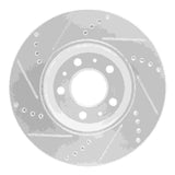 Dynamic Friction 2006-2010 Pontiac Solstice Front Right Drilled & Slotted Silver Brake Rotor by Dynamic Friction Company 631-53005R