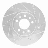 Dynamic Friction 2006-2010 Pontiac Solstice Front Right Drilled & Slotted Silver Brake Rotor by Dynamic Friction Company 631-53005R