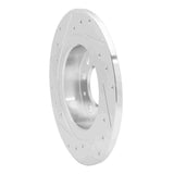 Dynamic Friction 2006-2010 Pontiac Solstice Rear Right Drilled & Slotted Silver Brake Rotor by Dynamic Friction Company 631-53006R