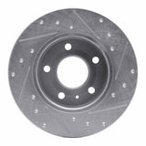 Dynamic Friction 2002-2008 Chevrolet Zafira (Mexico) Rear Left Drilled & Slotted Silver Brake Rotor by Dynamic Friction Company 631-53007L