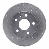 Dynamic Friction 2002-2008 Chevrolet Zafira (Mexico) Rear Left Drilled & Slotted Silver Brake Rotor by Dynamic Friction Company 631-53007L