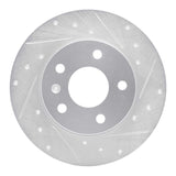 Dynamic Friction 2002-2008 Chevrolet/Opel Astra (Mexico) Rear Right Drilled & Slotted Silver Brake Rotor by Dynamic Friction Company 631-53007R