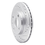 R1 Concepts 1990-2001 Ford Escort Front Left Drilled & Slotted Silver Brake Rotor by R1 Concepts 631-54001L