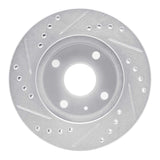 R1 Concepts 1990-2001 Ford Escort Front Left Drilled & Slotted Silver Brake Rotor by R1 Concepts 631-54001L