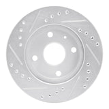 R1 Concepts 1990-2001 Ford Escort Front Right Drilled & Slotted Silver Brake Rotor by R1 Concepts 631-54001R