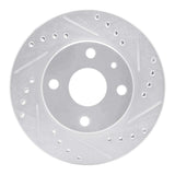 R1 Concepts 1990-2001 Ford Escort Front Right Drilled & Slotted Silver Brake Rotor by R1 Concepts 631-54001R