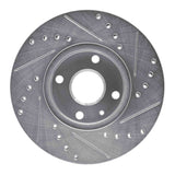 R1 Concepts 1990-2003 Ford Escort Front Left Drilled & Slotted Silver Brake Rotor by R1 Concepts 631-54002L