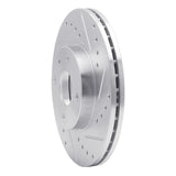 R1 Concepts 1990-2003 Ford Escort Front Right Drilled & Slotted Silver Brake Rotor by R1 Concepts 631-54002R