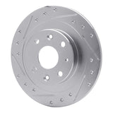 R1 Concepts 1990-2003 Ford Escort Rear Left Drilled & Slotted Silver Brake Rotor by R1 Concepts 631-54003L