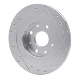 R1 Concepts 1990-2003 Ford Escort Rear Left Drilled & Slotted Silver Brake Rotor by R1 Concepts 631-54003L