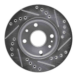 R1 Concepts 1994-1997 Ford Aspire Front Left Drilled & Slotted Silver Brake Rotor by R1 Concepts 631-54004L