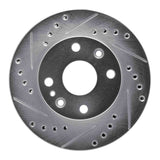 R1 Concepts 1994-1997 Ford Aspire Front Left Drilled & Slotted Silver Brake Rotor by R1 Concepts 631-54004L
