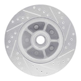 R1 Concepts 1968-1970 Ford Fairlane Front Left Drilled & Slotted Silver Brake Rotor by R1 Concepts 631-54006L