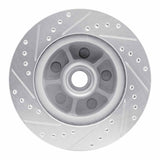 R1 Concepts 1968-1970 Ford Ranchero Front Right Drilled & Slotted Silver Brake Rotor by R1 Concepts 631-54006R