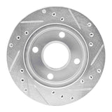 R1 Concepts 1981-1994 Ford EXP Front Left Drilled & Slotted Silver Brake Rotor by R1 Concepts 631-54007L