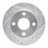 R1 Concepts 1981-1994 Ford EXP Front Right Drilled & Slotted Silver Brake Rotor by R1 Concepts 631-54007R