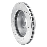 R1 Concepts 1981-1994 Ford EXP Front Right Drilled & Slotted Silver Brake Rotor by R1 Concepts 631-54007R