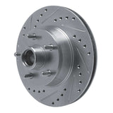 R1 Concepts 1968-1973 Ford Mustang Front Left Drilled & Slotted Silver Brake Rotor by R1 Concepts 631-54008L
