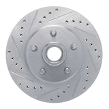 R1 Concepts 1968-1973 Ford Mustang Front Left Drilled & Slotted Silver Brake Rotor by R1 Concepts 631-54008L