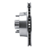 R1 Concepts 1968-1973 Ford Mustang Front Left Drilled & Slotted Silver Brake Rotor by R1 Concepts 631-54008L