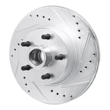 R1 Concepts 1968-1973 Ford Fairlane Front Right Drilled & Slotted Silver Brake Rotor by R1 Concepts 631-54008R