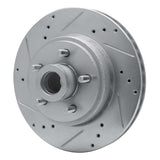 R1 Concepts 1970-1972 Ford LTD Front Left Drilled & Slotted Silver Brake Rotor by R1 Concepts 631-54009L