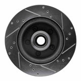 R1 Concepts 1970-1972 Ford LTD Front Left Drilled & Slotted Silver Brake Rotor by R1 Concepts 631-54009L