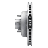 R1 Concepts 1970-1972 Ford LTD Front Left Drilled & Slotted Silver Brake Rotor by R1 Concepts 631-54009L