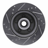 R1 Concepts 1970-1972 Ford LTD Front Right Drilled & Slotted Silver Brake Rotor