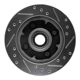 R1 Concepts 1974-1980 Ford Pinto Front Left Drilled & Slotted Silver Brake Rotor by R1 Concepts 631-54012L