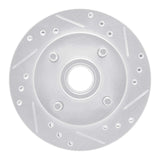 R1 Concepts 1974-1980 Ford Pinto Front Right Drilled & Slotted Silver Brake Rotor by R1 Concepts 631-54012R
