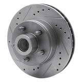 R1 Concepts 1974-1979 Ford Torino Front Left Drilled & Slotted Silver Brake Rotor by R1 Concepts 631-54013L