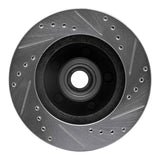 R1 Concepts 1974-1979 Ford Torino Front Left Drilled & Slotted Silver Brake Rotor by R1 Concepts 631-54013L
