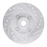 R1 Concepts 1978-1993 Ford Mustang Front Left Drilled & Slotted Silver Brake Rotor by R1 Concepts 631-54015L