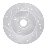 R1 Concepts 1978-1993 Ford Mustang Front Left Drilled & Slotted Silver Brake Rotor by R1 Concepts 631-54015L
